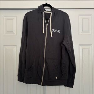 Marine Layer Charcoal Zip-Up Hoodie